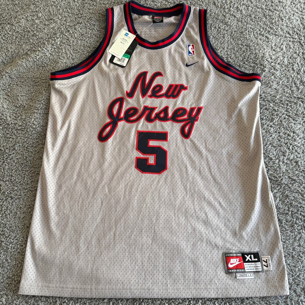NWT Vintage Nike NBA New Jersey Nets Jason Kidd Rewind Swingman Jersey Men's XL